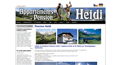 Desktop Screenshot of apartmany-heidi.cz