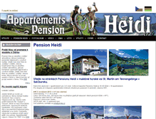 Tablet Screenshot of apartmany-heidi.cz